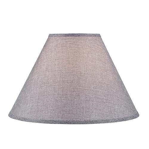 Aspen Creative 32774 Transitional Empire Shape Spider Construction Lamp Shade in Charcoal Gray, (7" x 18" x 12 1/2") by Aspen Creative - Image 2