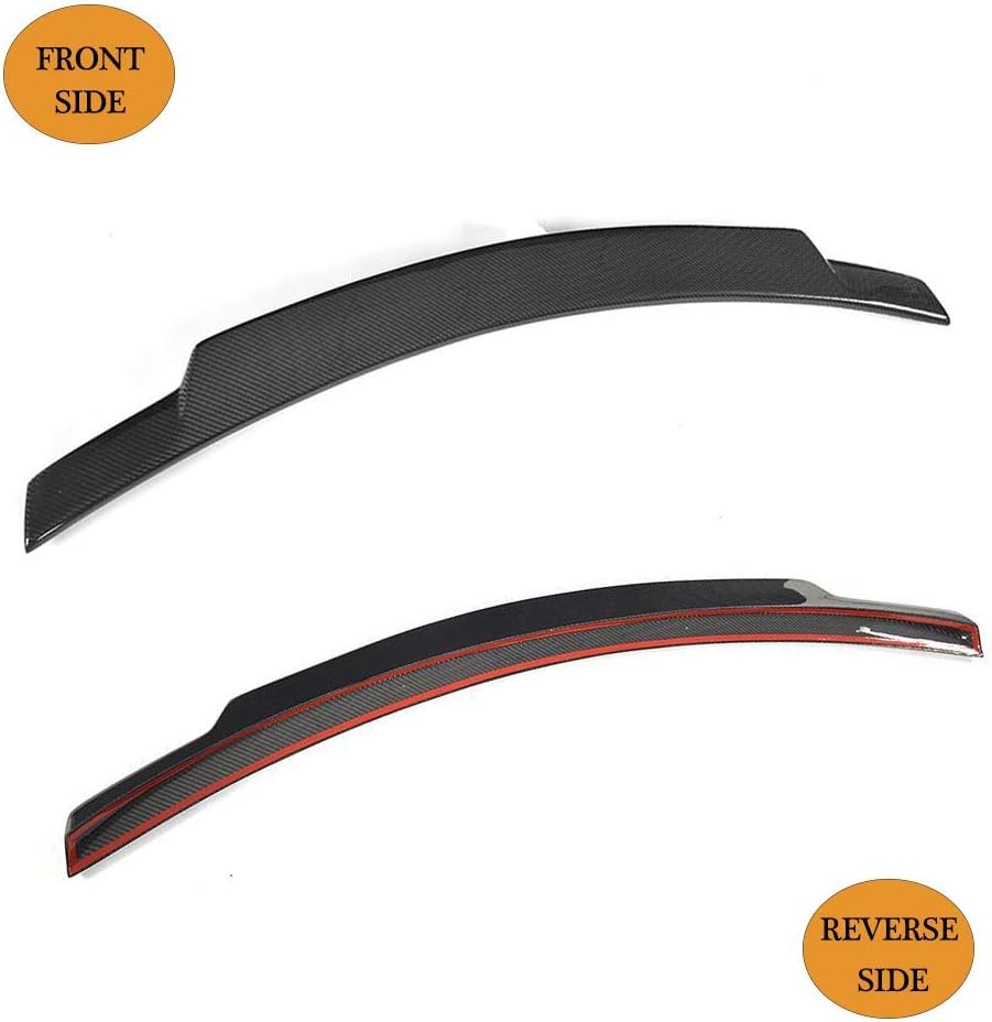 Real Carbon Fiber Trunk Spoiler for BMW 2 Series F22 Coupe and F87 M2 2014-2020 Rear Boot Lid Highkick Tail Wing Lip 220i 228i 230i M235i M240i, NOT for M2 Competition (Style B)