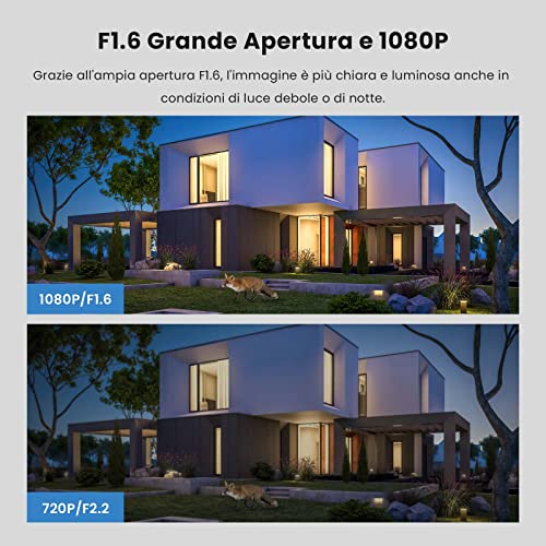 Tenda Telecamera Wi-Fi Esterno, 1080P Videocamera Sorveglianza Esterno con Visione Notturna a Colori 30m, Audio Bidirezionale, Rilevamento di Movimento e Persone, Compatibile con Alexa, CT3 - Immagine 2