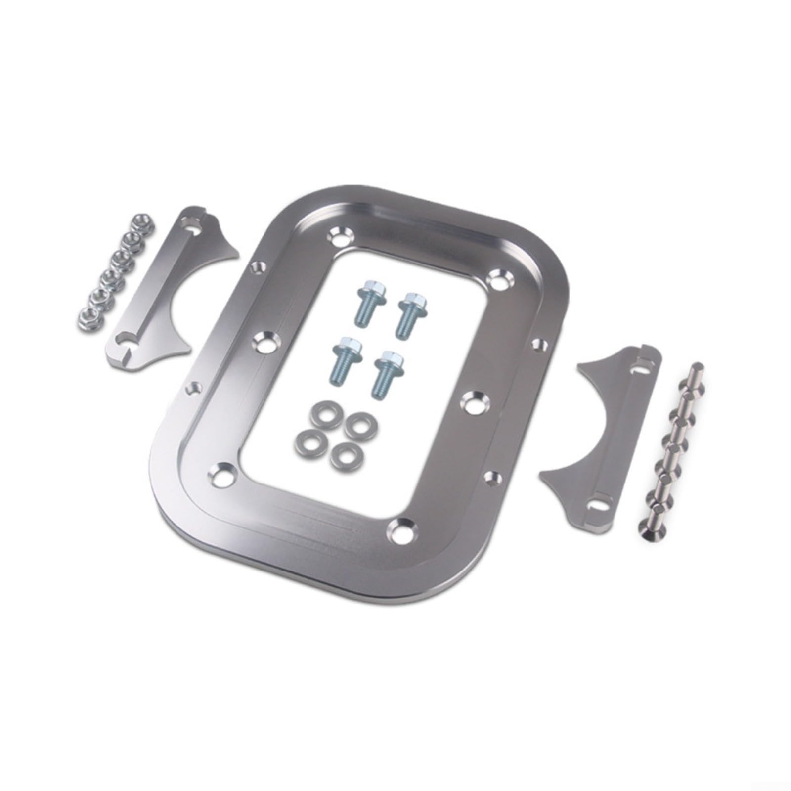 Lega di alluminio Vassoio di Trasferimento Batteria Staffa di Montaggio Per Optima 34/78 Argento Supporto Batteria Con Kit Hardware Leggero Supporto Stabile Per Auto Camion