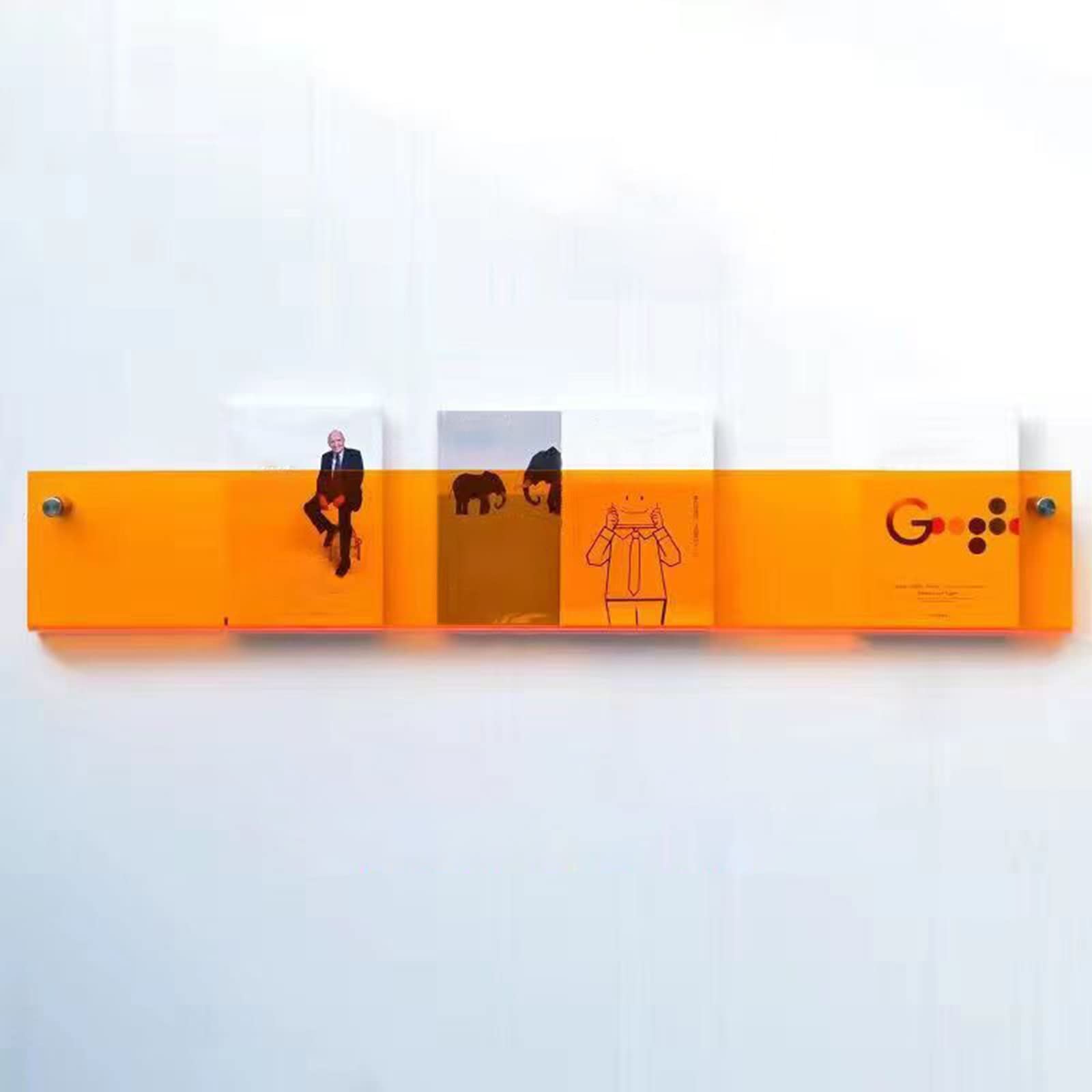 Zeitungsständer Acryl Magazin-Display-Regal Aufbew Produktbild-Vorschau 8