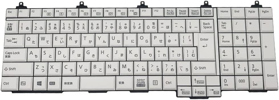 Amazon | AiLIng日本語レイアウト ノートパソコン白Fujitsu 富士通 