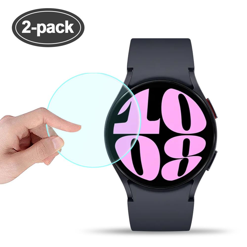 Condition photo showing New/Like New for Poyiccot Compatible for Galaxy Watch 5 40mm Screen Protector & Galaxy Watch 6 40mm Screen Protector, 9H Hardness Tempered Glass Screen Protector for Galaxy Watch [ Bubble-Free] [Anti Scratch] 2Pack