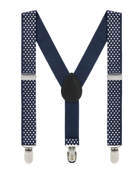 Suspenders for Men Adjustable Elastic Y Back Style Suspender Strong Clips
