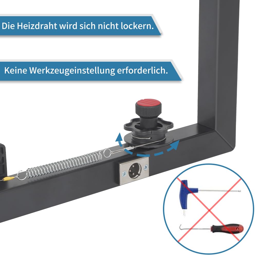 MINOVA Schnittlänge 1.360 mm | Styroporschneider - Styrobow - Handschneidebügel mit BOS Batteriekonverter(ohne BOS AKKU)