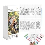 Expressions Animales Variées : Le livre met en scène une diversité de races de chats et de chiens ainsi que des expressions distinctives. Il permet d'explorer ses compétences artistiques tout en favorisant un lien émotionnel et le sens du détail à travers un contenu engageant sur le thème des animaux de compagnie.