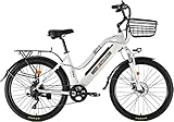 pedelec 26 zoll damen 🚲 【Akku und Motor】 Ein leistungsstarkes und kostengünstiges elektrisches Citybike. Der bürstenlose Getriebemotor im Heck sorgt für starke Leistung. Herausnehmbarer 36V 12,5Ah Lithium-Akku, sodass Sie den Akku zum Aufladen mit nach Hause oder ins Büro nehmen können. Ladezeit: ca. 4-6 Stunden. Reichweite im Tretunterstützungsmodus: 50–80 km.