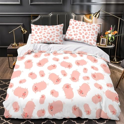 Housse de couette hypoallergique fermeture éclair parure lit 3D - 2
