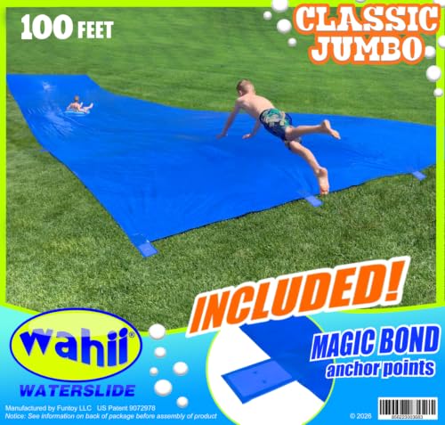 Wahii Jumbo Classic Water Slide • The Super Slip and Slide • 100 Feet