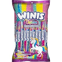 Winis Unicorn | Chewy Candy Swirl | Cotton-Candy Flavored | Sharing Size 4.3 Oz Bag - 11 Pieces | Gifts, Holiday, Parties, Concessions, Pantry, Non-Melting, Party