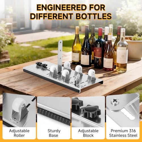 Image of Glass Bottle Cutter Bottle Cutter Version DIY Machine for Cutting Wine Beer Whiskey Alcohol Champagne to Craft Glasses Accessories Tool Kit Gloves Fixing Rubber Ring