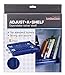 LockerMate Adjust-A-Shelf Locker Shelf, Easy to Use, Extends to Fit Your Locker, Blue