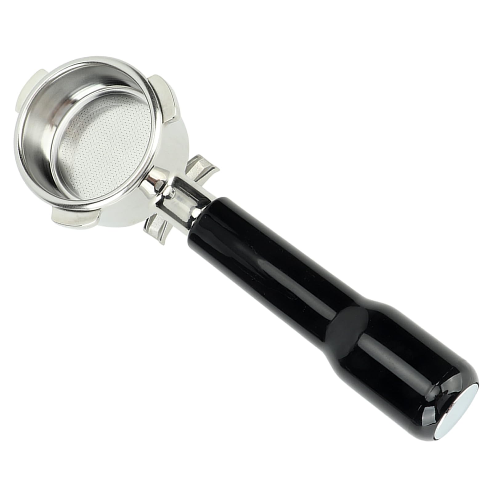 Cocoarm Portafilter do Kawy 54 Mm Uchwyt z podwójną wylewką ze Stali Nierdzewnej Filtr do Kawy z Odłączanym Koszem Domowego Parzenia 870 880 8 Series (BLACK)