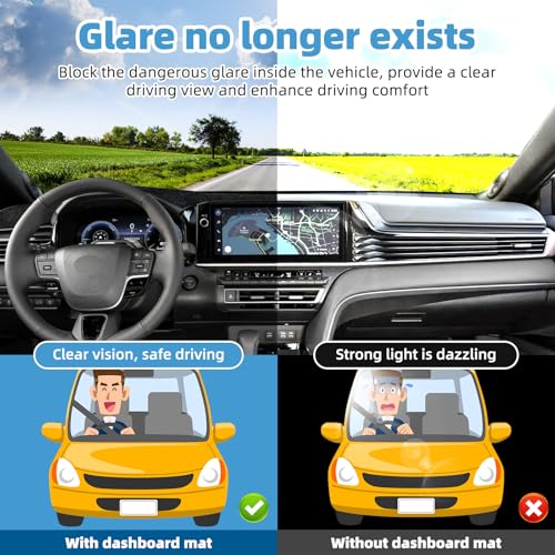 Image of Dash Cover Mat for Toyota Camry 2025 2026 Accessories Non-Slip Dashboard Cover Mat Sunshade UV Rays Protector Interior Accessories