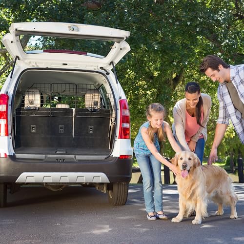 Pawple Dog Car Barrier for SUV's, Cars, Vehicles, & Trucks, Adjustable Large Pet Divider, Heavy-Duty Wire Mesh- Universal Fit by Pawple - Image 6
