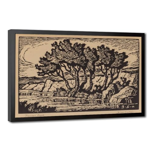 Impression sur toile Kansas Creek Birger Sandzen décoration murale 20x30
