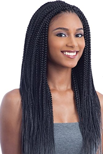 2X PRE-STRETCHED NIGERIAN BRAID 20" (1B Off Black) - FreeTress Synthetic Crochet Braiding Hair