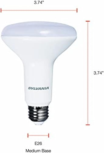 Miniatura 8 de Sylvania Flood BR30 Bombilla LED, 65 W  9 W, regulable, 22 años, 800 lúmenes, 2700 K, blanco suave, 1 paquete (40460)
