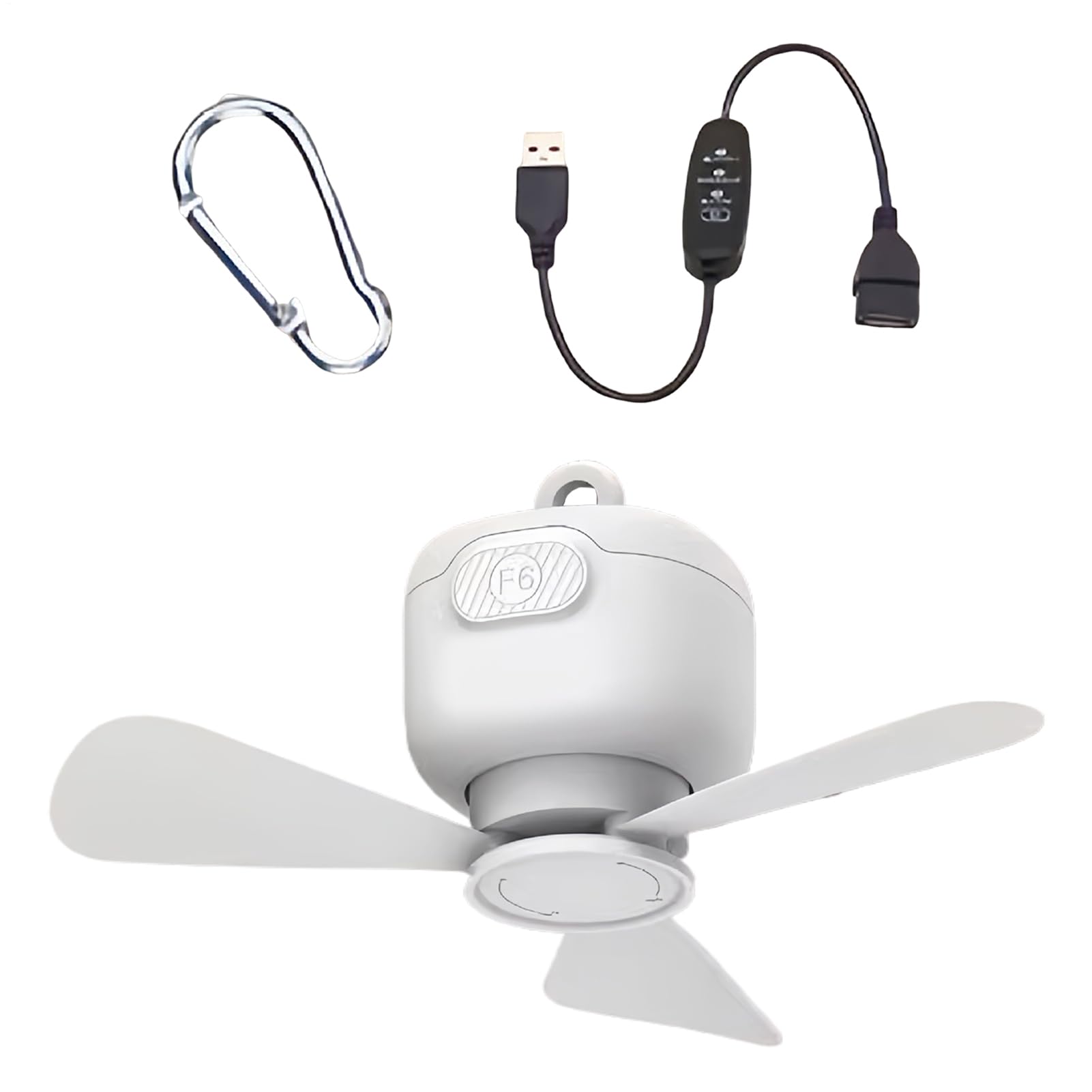 Ventilateur de plafond USB pour tente et camping-car au camping