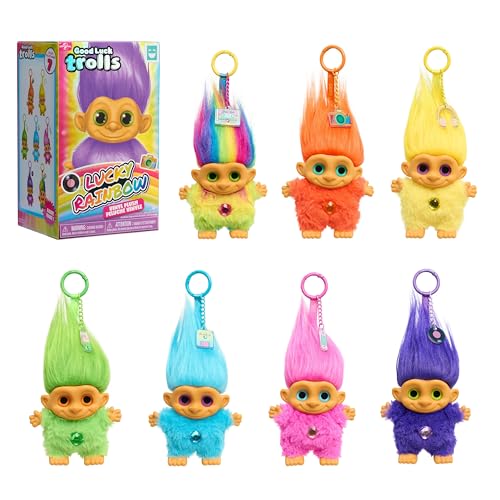HAPPY HAUL Good Luck Trolls Vinyl Plush Clip-on Surprise Collectible Toy