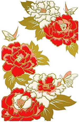 Toyo Case MIYABI-01 Maki-E Stickers, Decoration (Smartphone/Glake), Peony