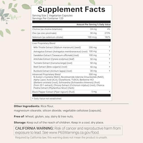 Micro Ingredients Liver Advanced+ Veggie Capsules