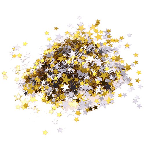 Star Sprinkle Coriandoli da spargere da tavolo, forniture per feste e matrimoni, oro argento