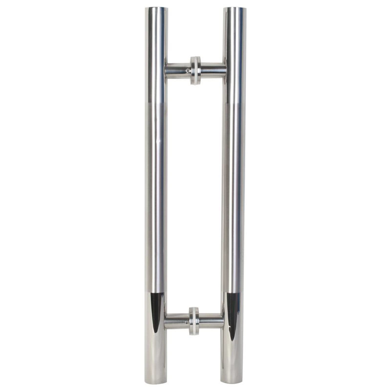Heavy Duty Grade 304 Stainless Steel Push-Pull Door Handle/ Double Sided Sliding Door Handle/Barn Door Handle/Glass Handles,Interior or Ext,Multicolor-L:60cm,Multicolor-L:60cm(23.6in)/40cm(15.7in)