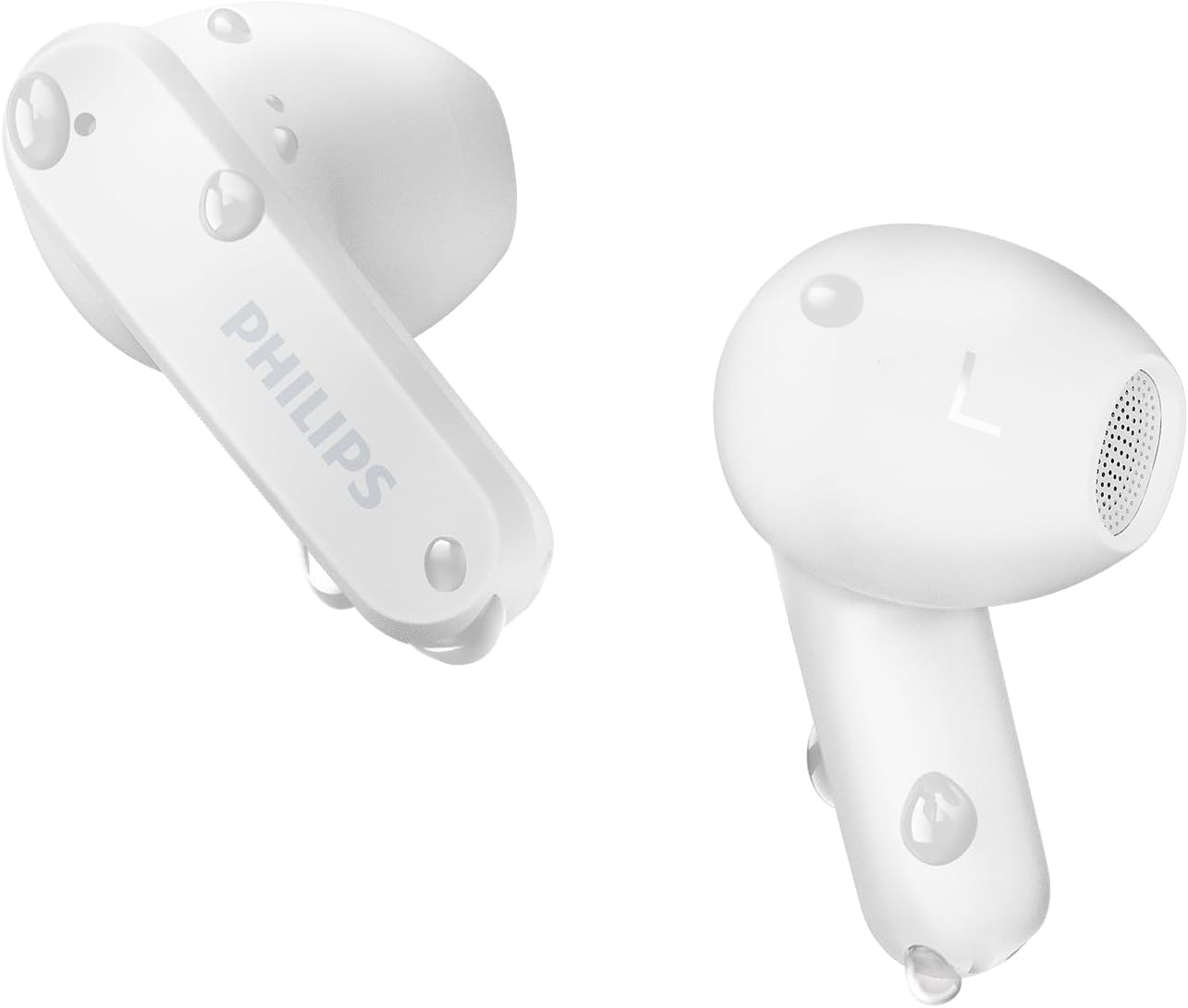 Philips TAT2139WT Auriculares pequeños True Wireless con Bluetooth, Gran Valor con un Sonido Natural, Graves dinámicos, Estuche de Carga tamaño Bolsillo, Llamadas nítidas – Blanco 3