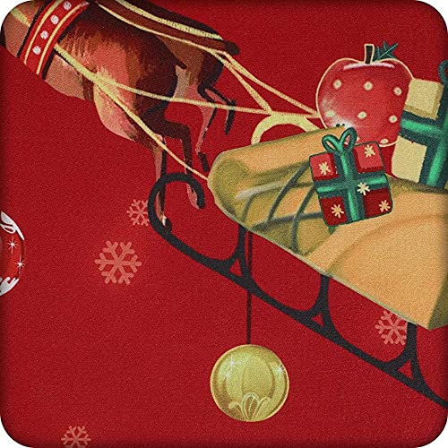 Searchi Christmas Dining Chair Covers Set Of 6,Stretch Xmas Parsons Chair Slipcovers Seat Protector Washable Spandex Kitchen Chair Cover For Dining Room,Christmas Decoration,Holiday Party(Santa Claus) #TOP7