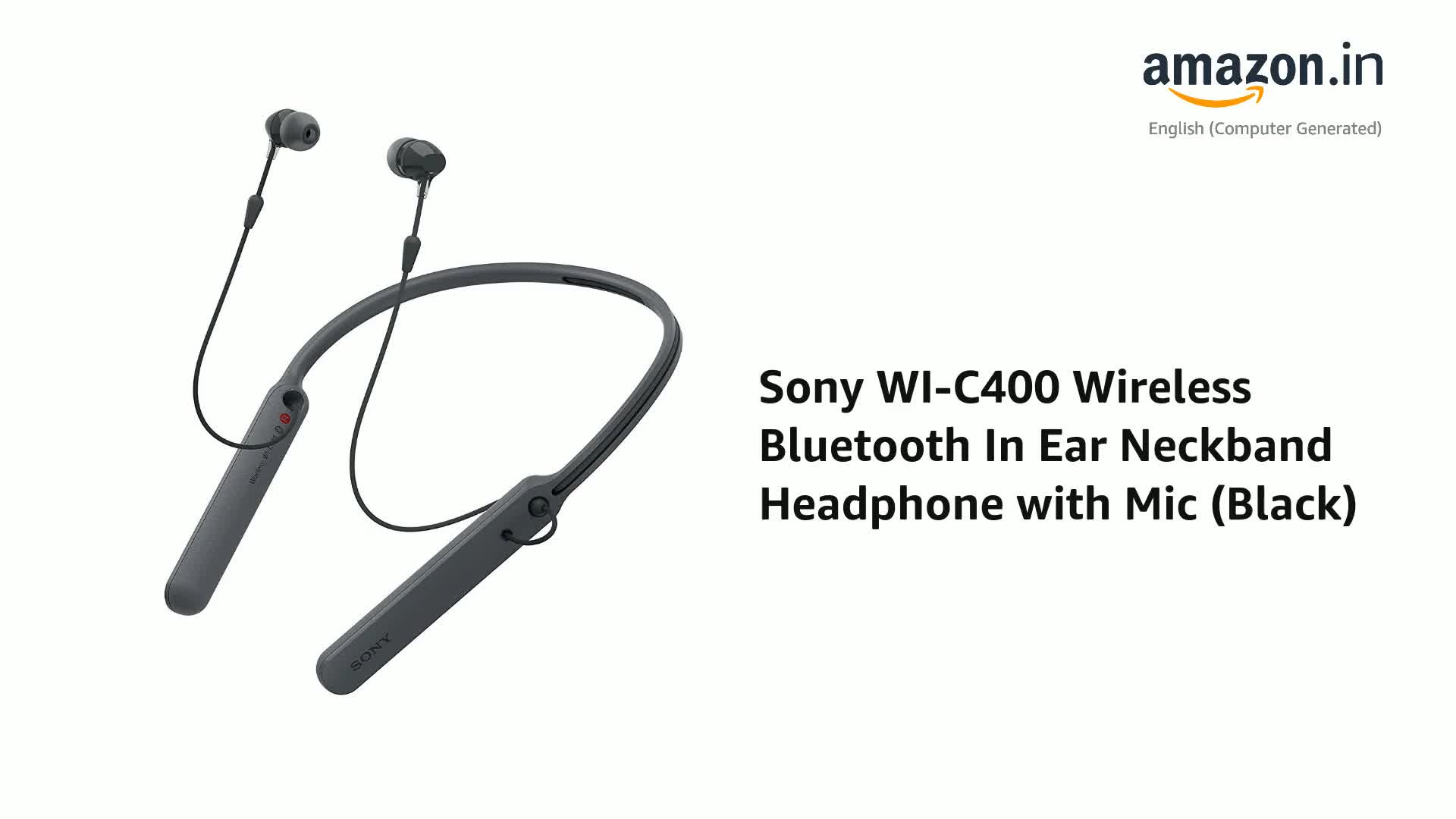 Sony WI-C400 Wireless Bluetooth In Ear 