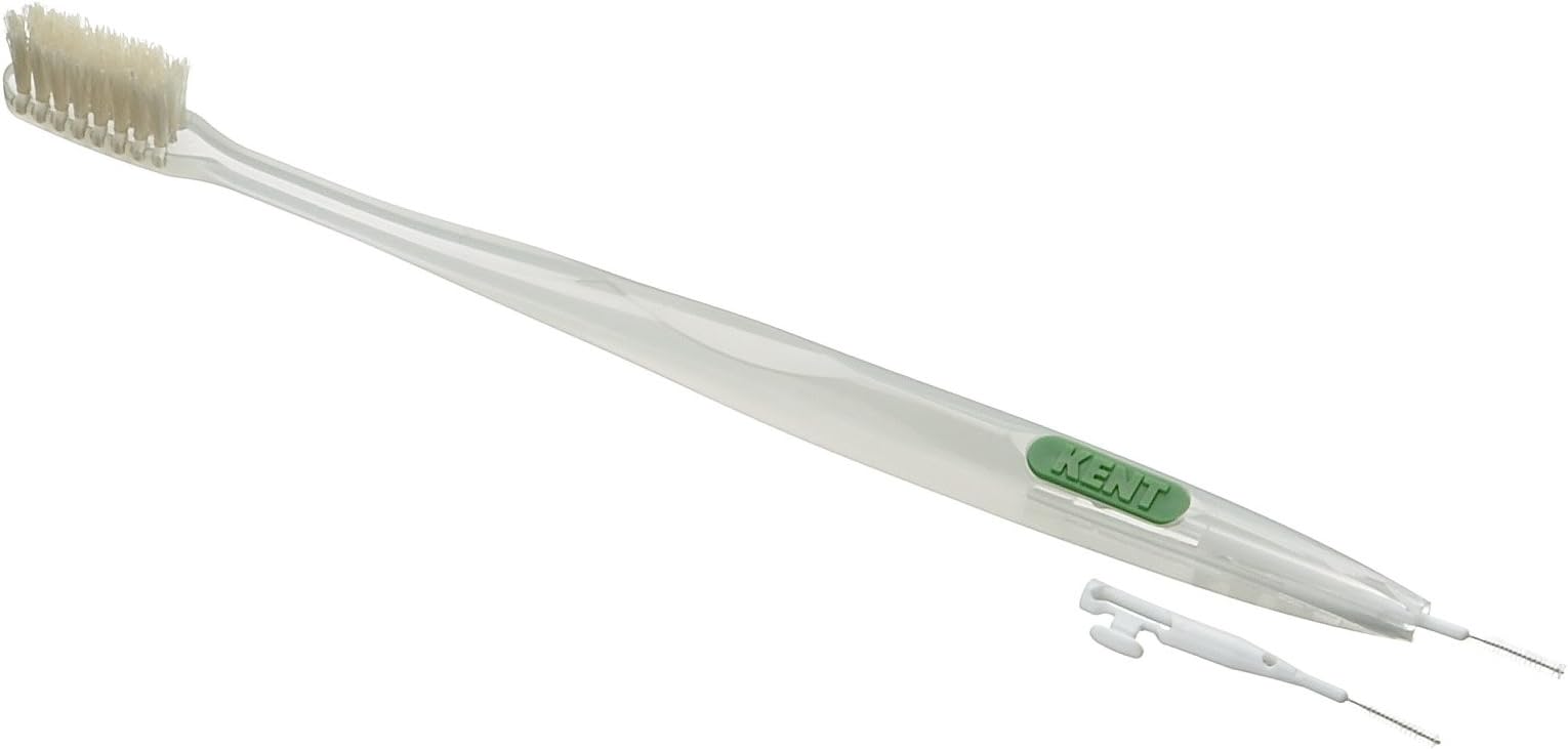 Ikemoto Knt-5012 Natural Hair Toothbrush with Between Kent Teeth