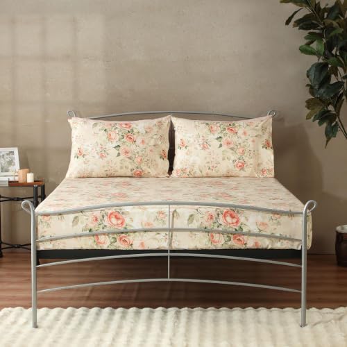 Image of Bedsheet Set | GOTS Certified 100% Organic Cotton Percale | 200 TC | Breathable & Skin-Friendly (Single, Lima)