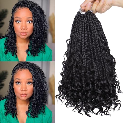 Unionbeauty 8 Packs Boho Goddess Box Braids...