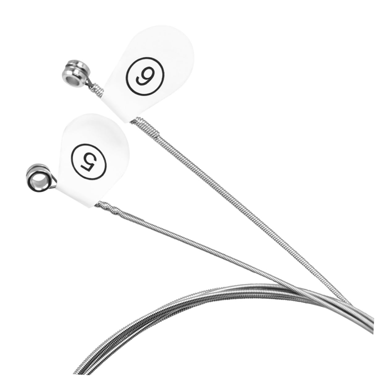 Vaguelly 6pcs Electric Bass Strings High Carbon Steel Core Nickel Steel Wrapped Bass Guitar Strings Kit for Accessories