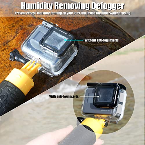 YALLSAME Underwater Anti-Fog Inserts 30pcs for Waterproof Dive Housing Removing Blur Defogger Underwater Photography Accessories Ideal for GoPro Hero 13 11 10 9 8 7 6 5 4 3 DJI Action Waterproof Case - Thumbnail 3