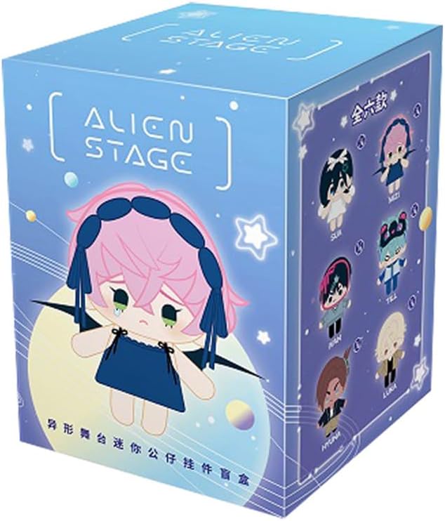 Alien Stage Mini Series Blind Box Plush Keyring Anime Ivan Till Luka Hyuna Mizi Sua Chibi Mystery Plushie Bag Charm
