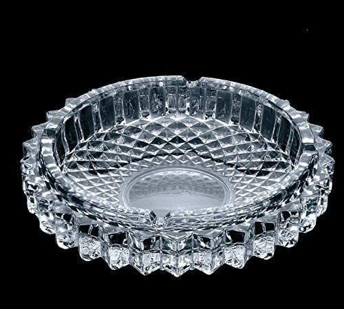 NOBILEA glass Ashtray for Cigarette Smoking Glass Candy Bowl Smoke Collectible Table Decorative (flower) 2