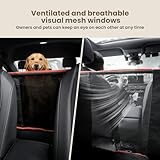 pecute Extra stabiler Hundeautositz, verstärkter Hundeautositz, kleiner Hund mit atmungsaktivem Netz und verstellbarem Hunde-Sicherheitsgurt, robuster und wasserdichter Haustier-Autositz für den