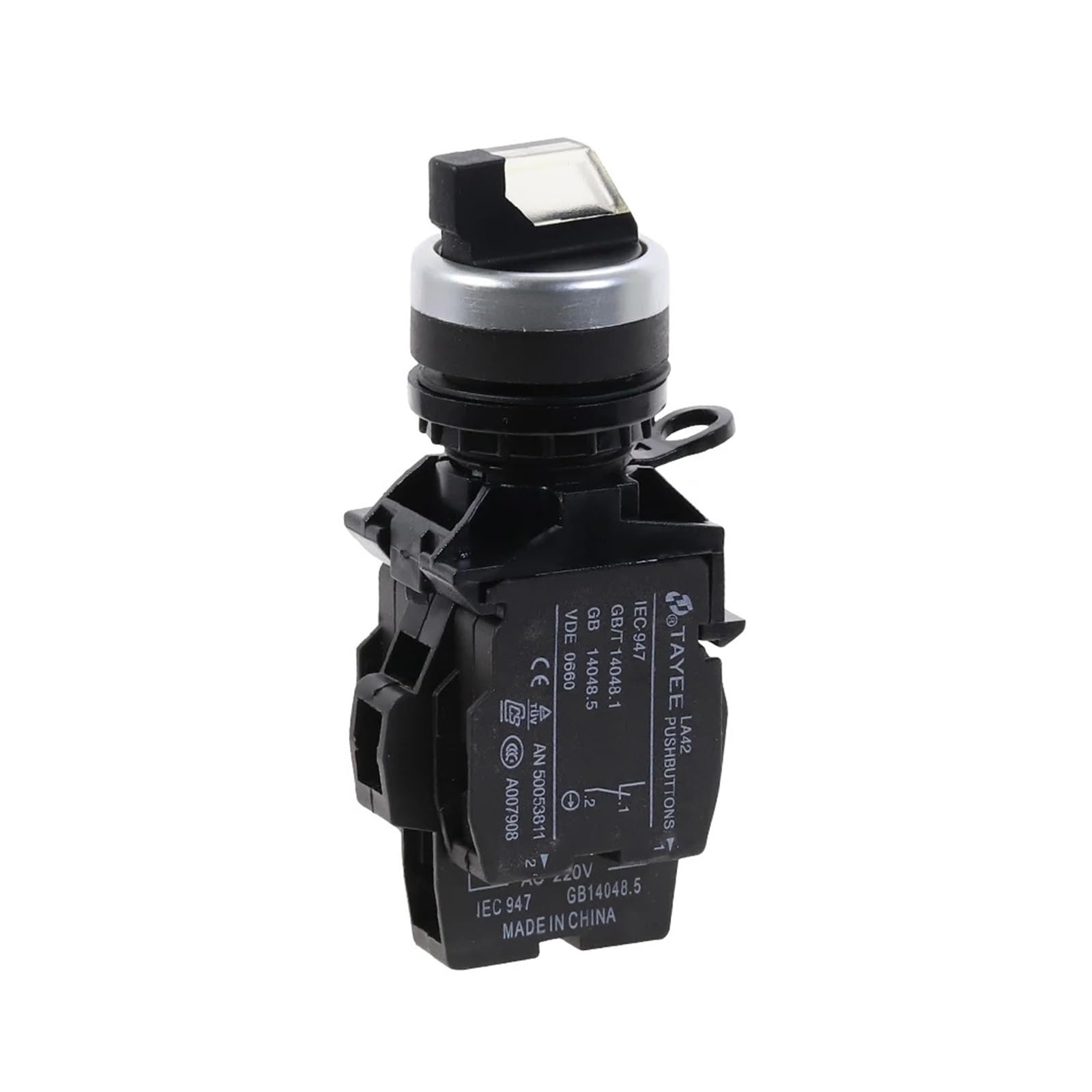 AARTERZZA White 3 Position Selector Switch Light Push Button