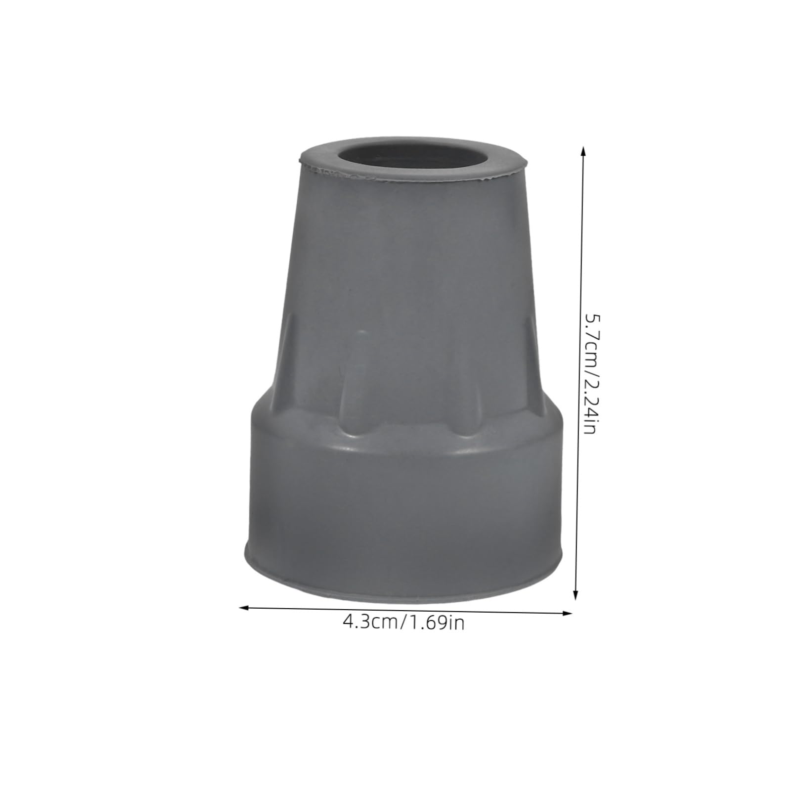 HAPINARY 6pcs Crutch Foot Pads Replacement Anti-Slip Crutch Tips for Elderly and Wear-Resistant Walking Sticks Accessories