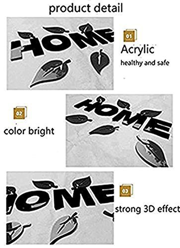 Unitendo 3D Wall Stickers Photo Frames Familytree Wall Decal Easy To Install &Apply Diy Decor Sticker Home Art Decor (Black Leaves-Left, Ｌ)… #TOP7