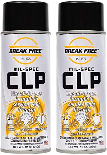 BreakFree CLP Gun Cleans Lubricates Prevent Aerosol Can, 12-Ounce/340gm, BF-CLP12, Clear (BF1009218)(2pack)