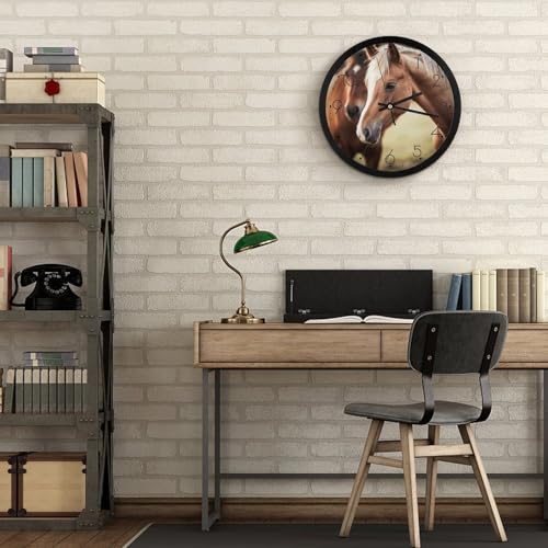 Horloge murale à quartz silencieuse et moderne de 25 cm pour salon - 7