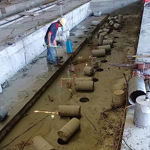 Hbkeen 4 Inch Core Drill Bit For Concrete Diamond Laser Welded Core Drill Bits 1-1/4"-7 Threaded For Hard Concrete Brick And Block (4 Inch） #TOP5