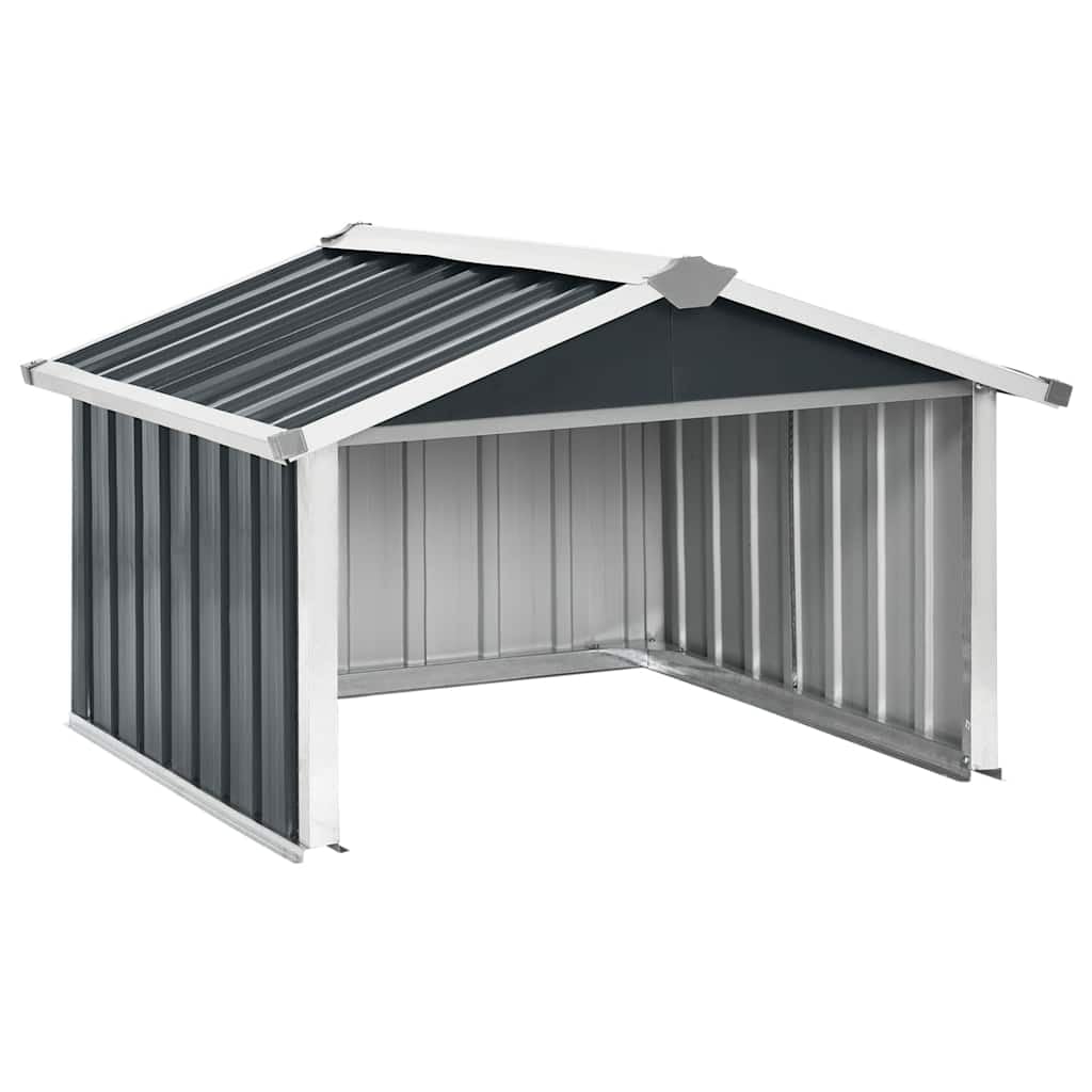 vidaXL Abri pour Tondeuse Robot de Jardin, Acier Galvanisé, Anthracite, 92x97x63 cm, Rangement Extérieur, Maison de Protection pour Robot, pour Pelouse, Abri de Terrasse Résistant aux Intempéries