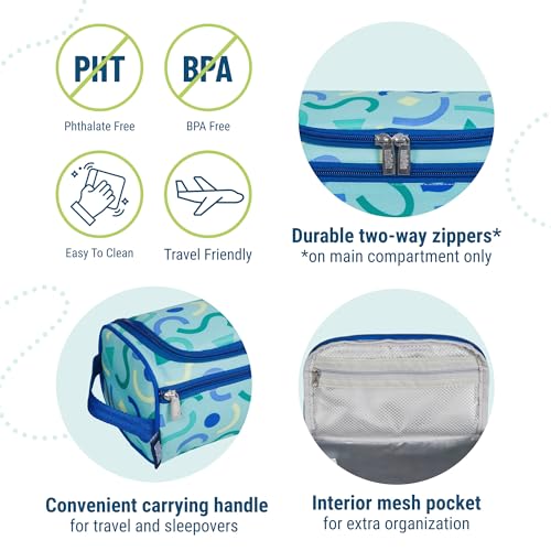 Image of Wildkin Toiletry Bag for Boys and Girls, Ideal for School, Weekend, or Overnight Travel