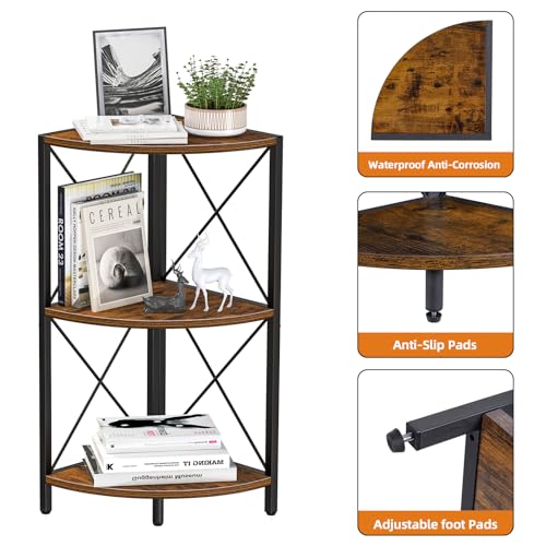 Snughome 0807HKCRS002FG Corner Shelf With Metal Frame thumb #4