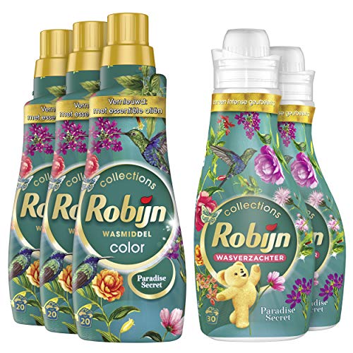 Robijn Paradise Secret Wasmiddel en Wasverzachter - 60 Wasbeurten - Voordeelverpakking