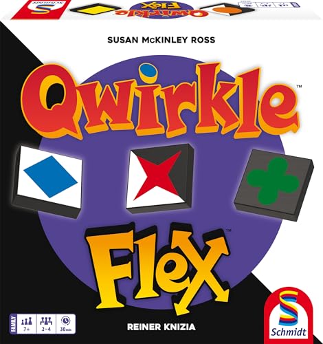 Schmidt 49469 Qwirkle Flex, Juego de táctica a Partir de 7 años, Multicolor, Talla única